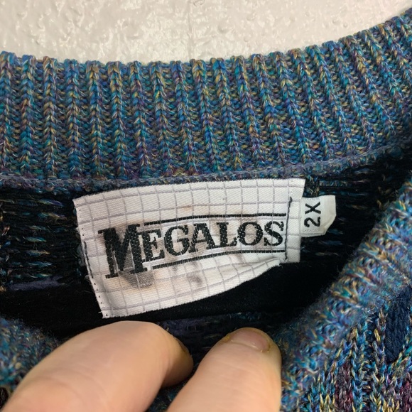 - - VINTAGE MEGALOS SWEATER SIZE 2XL - Picture 3 of 7